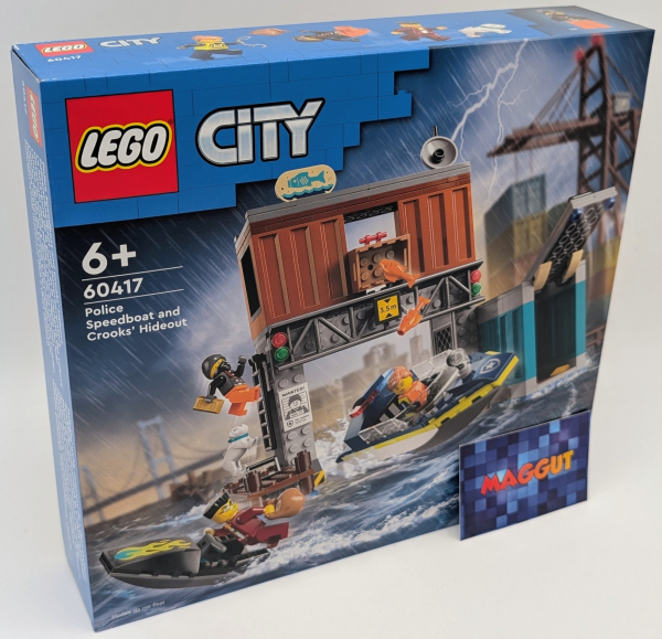 LEGO® City Polizeischnellboot und Ganovenversteck